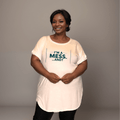 I'M A MESS DIPPED HEM T-SHIRT