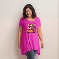 Sun Sand Salt Hanky Hem Swing Top