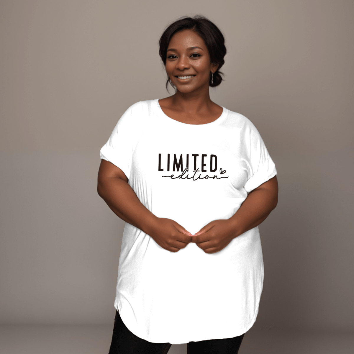 Limited-Edition Dipped-Hem T-Shirt