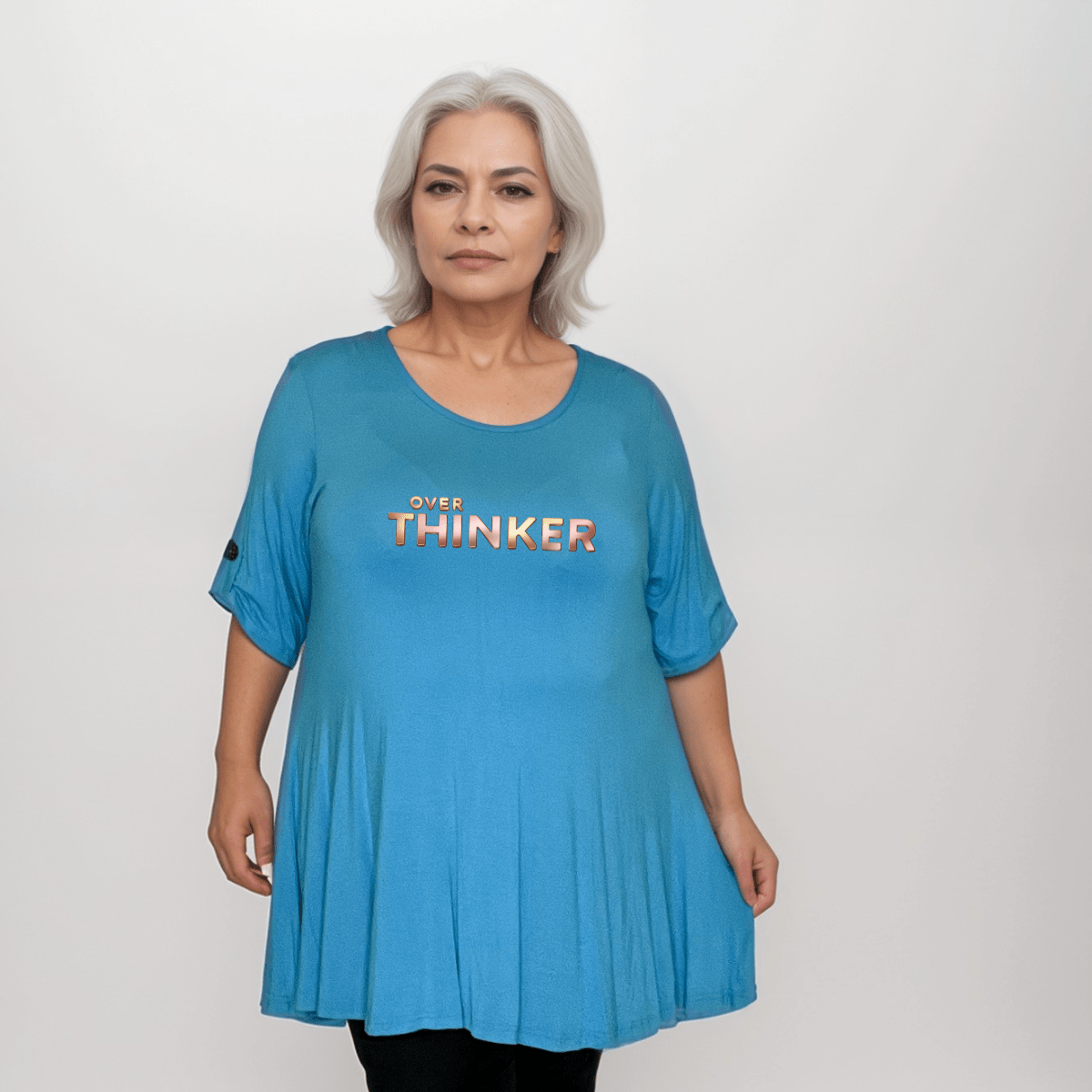 Swing Top with “Over Thinker” Logo