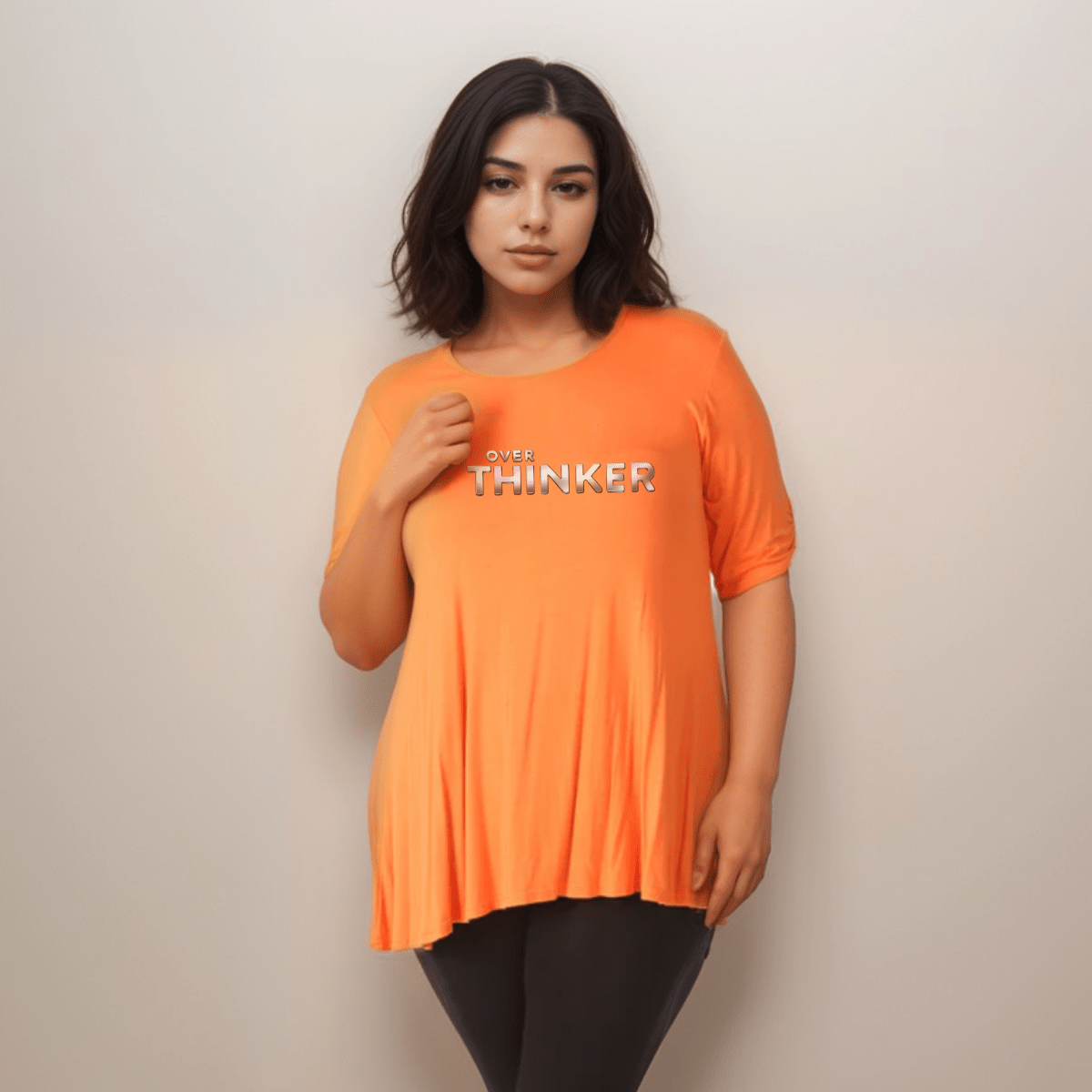 Swing Top with “Over Thinker” Logo