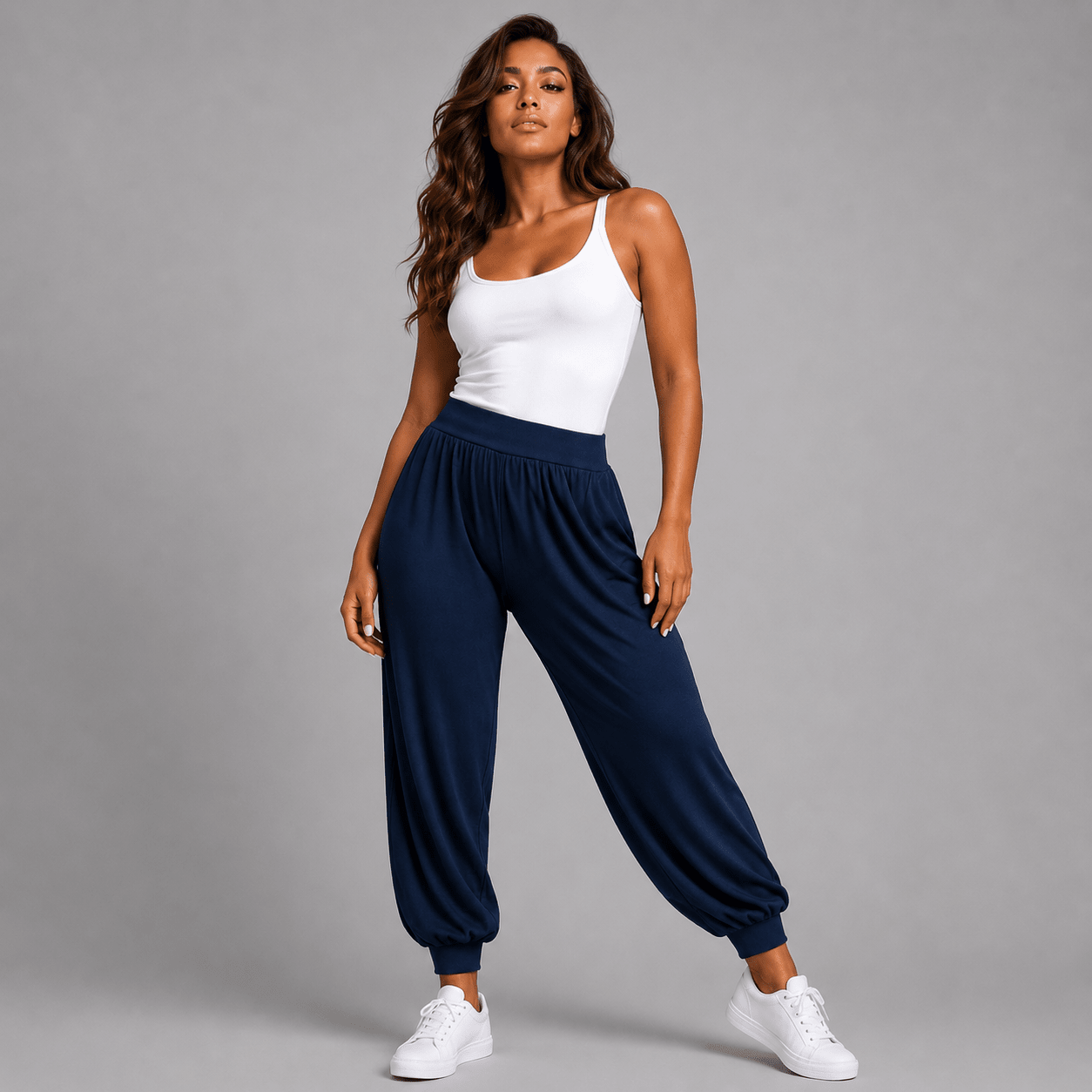 Soft Stretchy High Waist Harem Pants