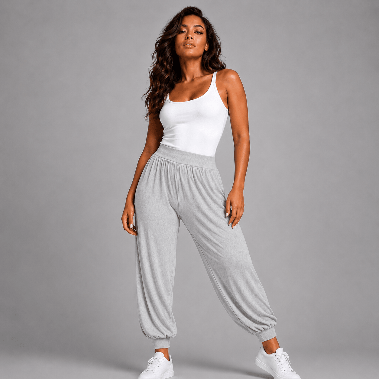 Soft Stretchy High Waist Harem Pants