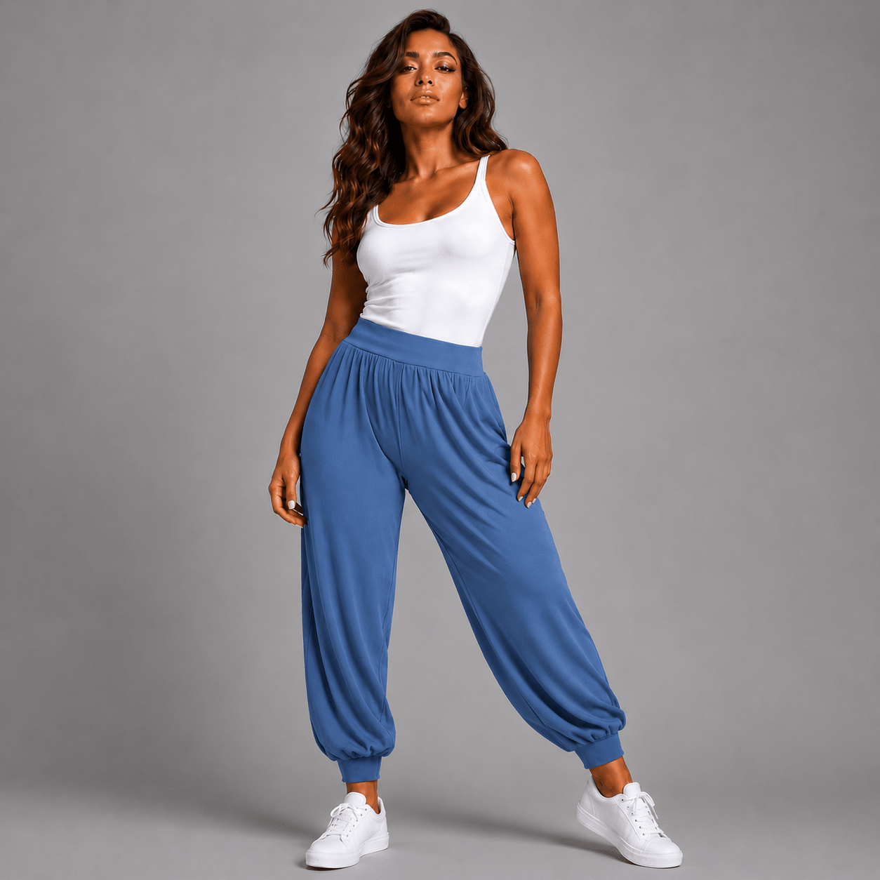 Soft Stretchy High Waist Harem Pants