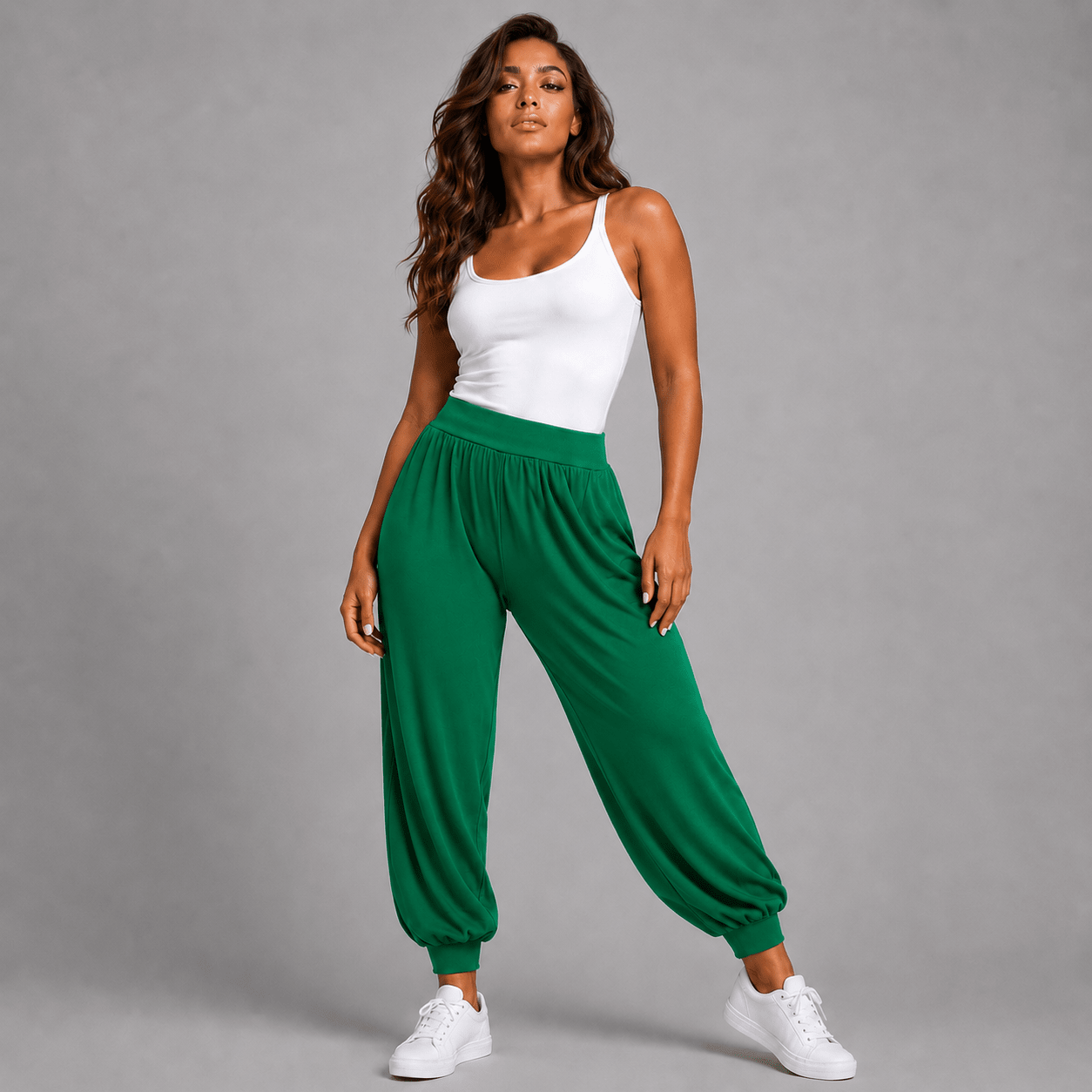 Soft Stretchy High Waist Harem Pants