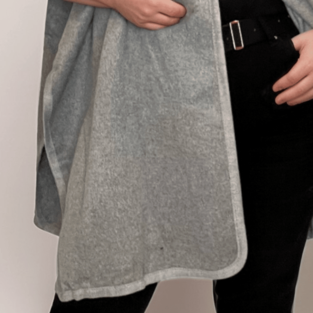 Faux Wool Fleece Poncho / Cape