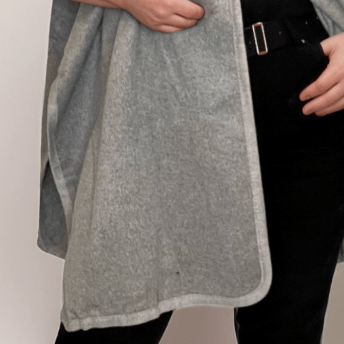 Faux Wool Fleece Poncho / Cape