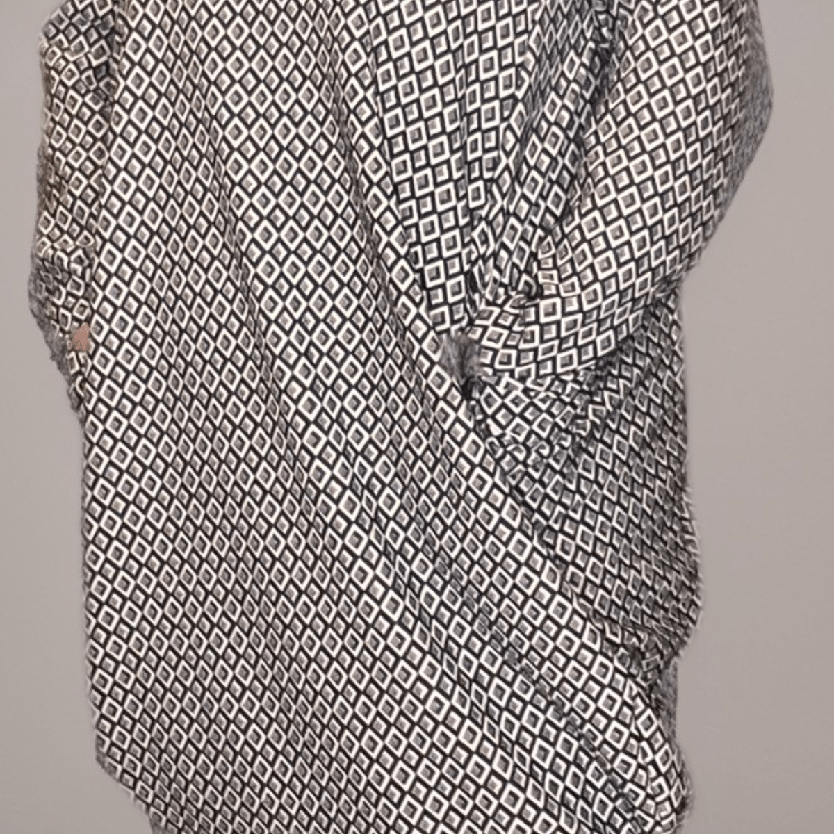 Grey Diamond Thick Pocket Dress