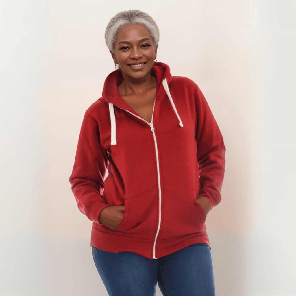 ZIP UP HOODIE PLUS SIZE JACKET