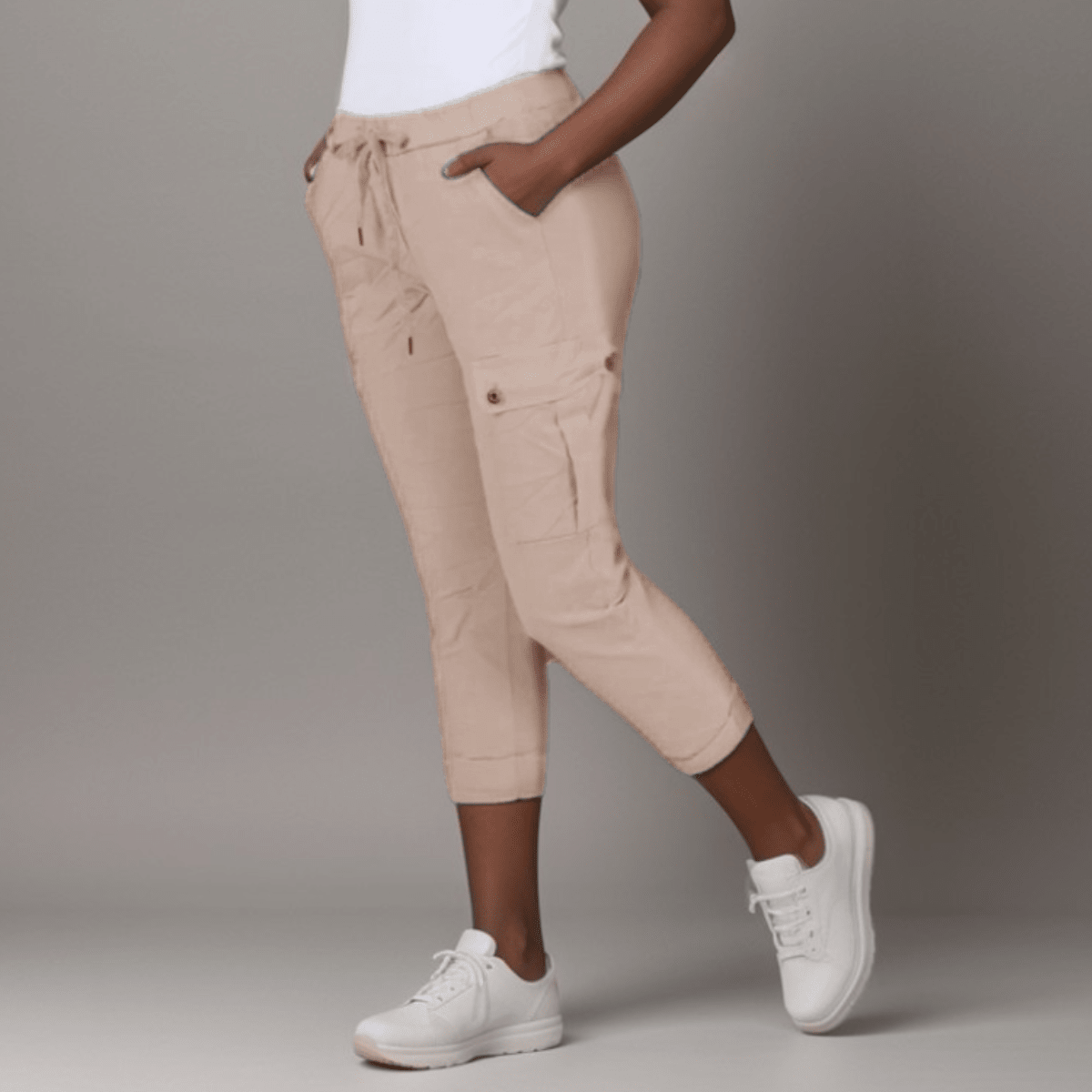 Plain Super Stretch Cargo Magic Trousers Jeans