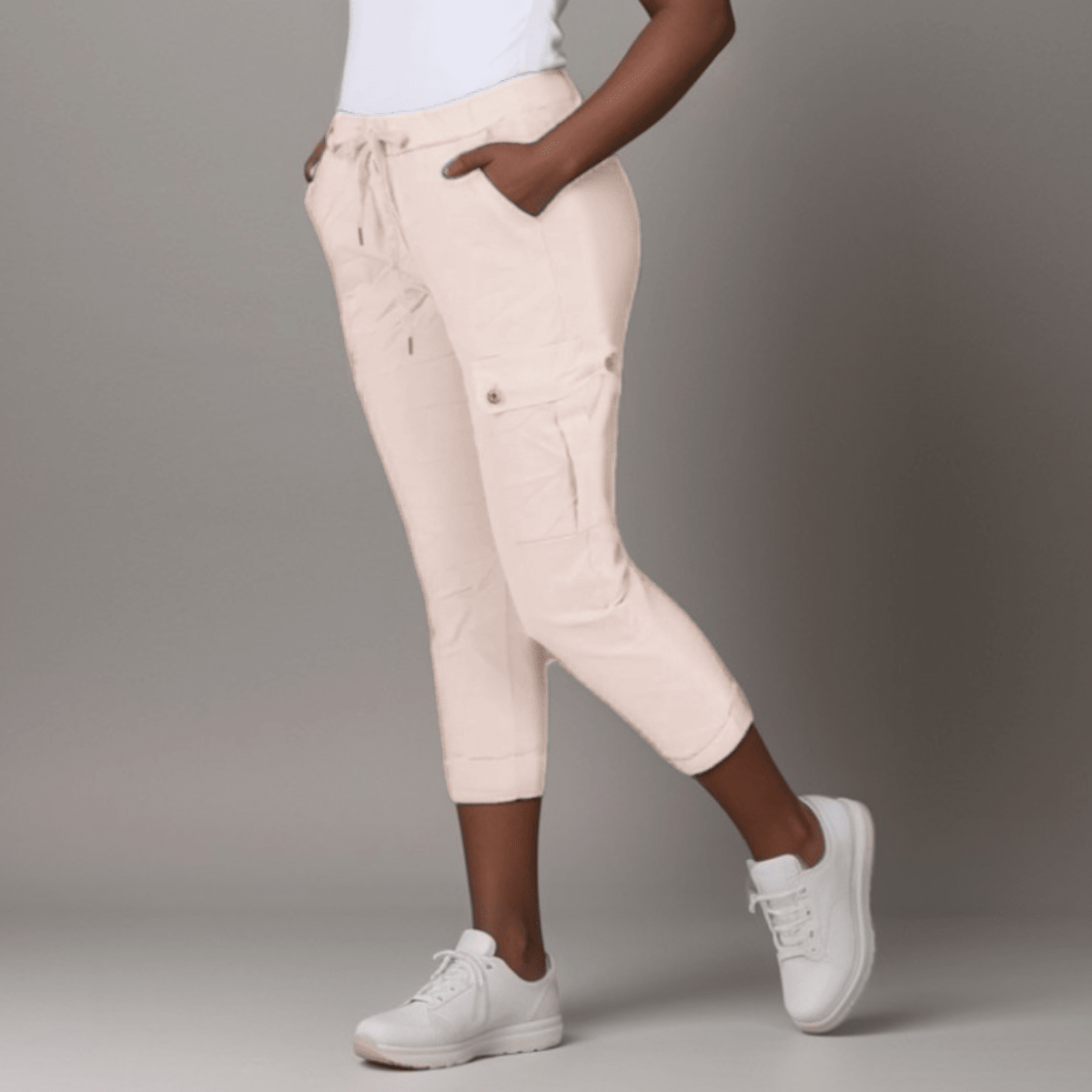 Plain Super Stretch Cargo Magic Trousers Jeans