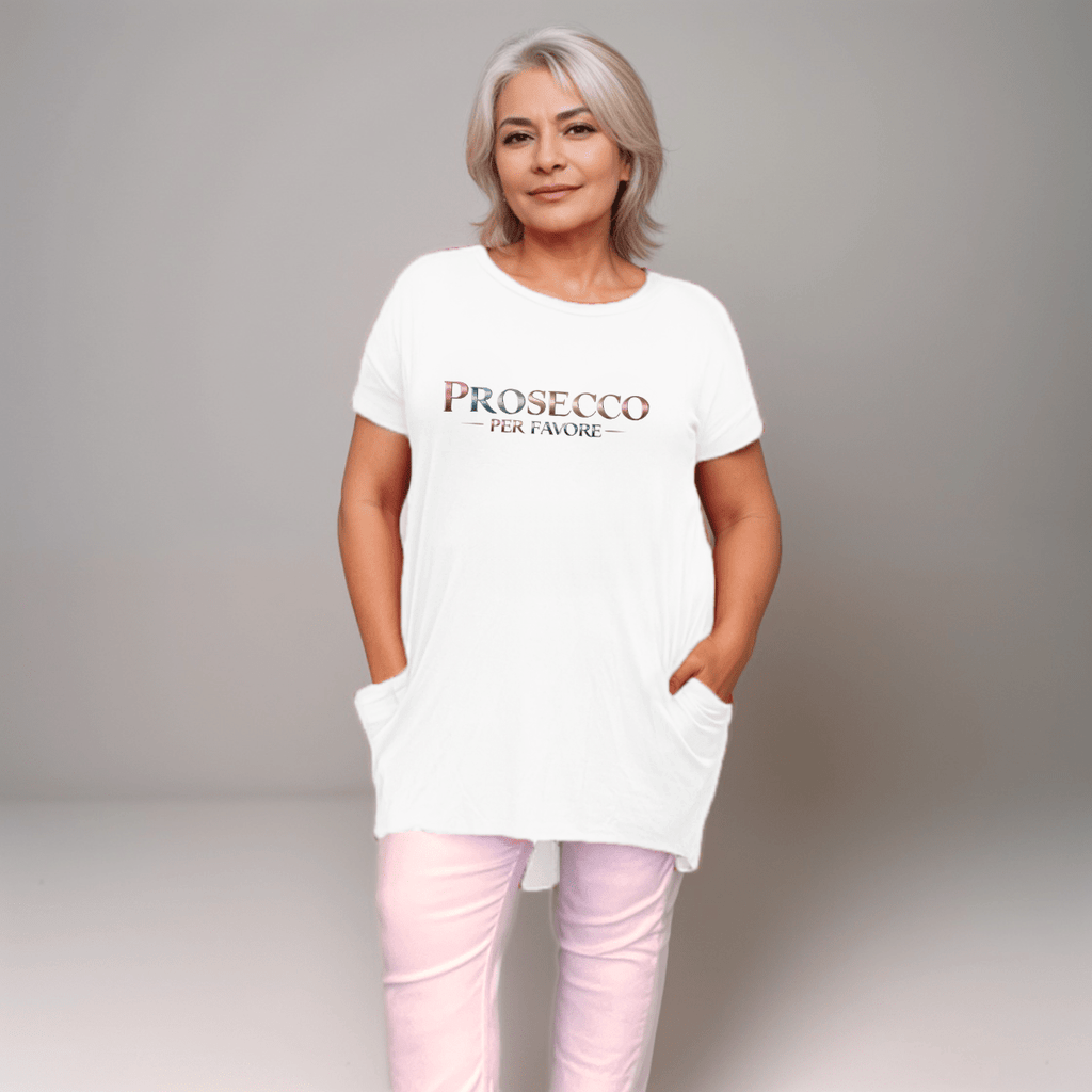 “Prosecco Per Favore” Long-Pocket T-Shirt