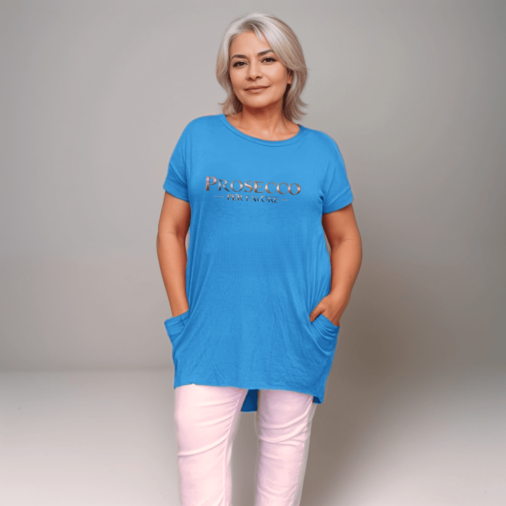“Prosecco Per Favore” Long-Pocket T-Shirt