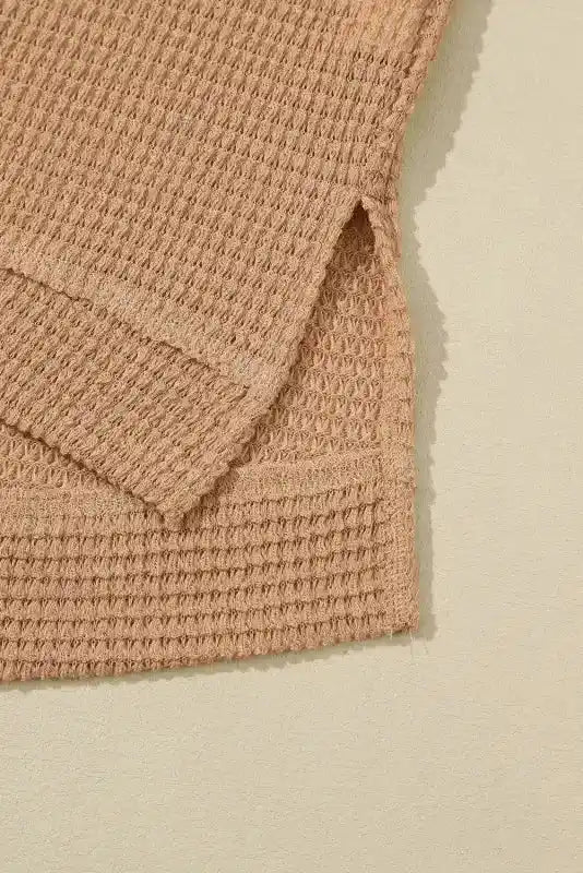 Moss Green Textured Knit Top | Plus Size Long Sleeve