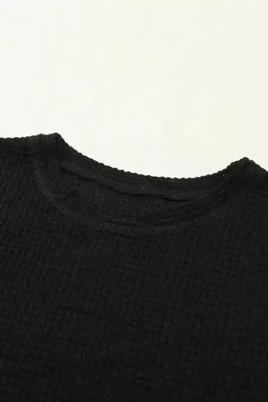 Moss Green Textured Knit Top | Plus Size Long Sleeve