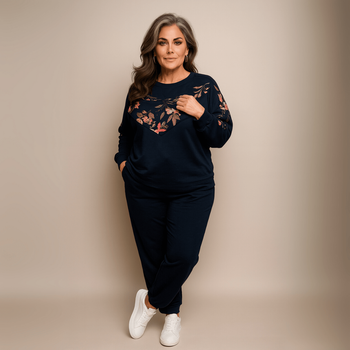 Flower V Panel Tracksuit / Lounge Suit