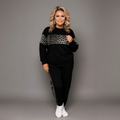 Tracksuit with Straight Leopard Panels