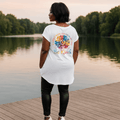 Long Be Kind Dipped-Hem T-Shirt with Side Pockets