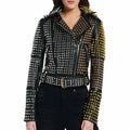 Women’s Studded Leather Jacket